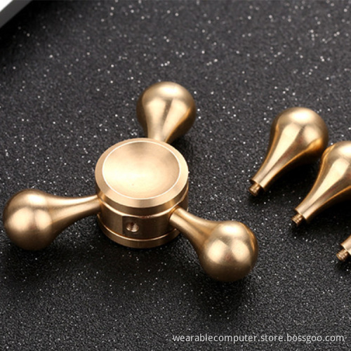 High Quality Popular Toy Factory Direct Sales Brass Fidget Spinner With Retail Pakage